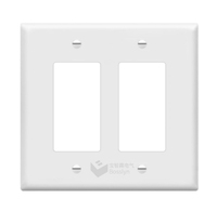En stock – Plaque murale approuvée selon la norme américaine, 1/2/3 postes, style américain, en plastique PC, pour cache-prise électrique