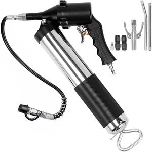 Pistola per ingrassaggio ad aria compressa in acciaio da 6000 PSI, capacità 14 OZ/400 CC, con tubo flessibile da 18,5 pollici e 1 colore nero - Product Image 4