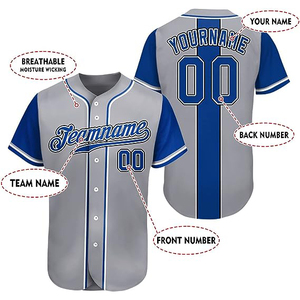Good Quality <b>Baseball</b> Jerseys Team Wear <b>Baseball</b> Uniform Set Wholesale and Low Price <b>Baseball</b> Jersey - Product Image 6