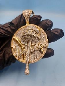 Pendentif en diamant brillant cultivé en laboratoire certifié IGI, style hip-hop personnalisé unisexe, plaqué argent, diamant VVS, bijoux fins - Product Image 2