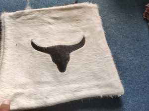 Natural Cowhide <b>Leather</b> Cushion <b>Cover</b> Pillow <b>Cover</b> Cow Hair on <b>Leather</b> Cushion <b>Cover</b> - Product Image 4