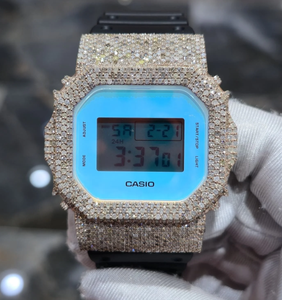 Reloj Mecánico Unisex de Lujo con Diamantes de Moissanita Arcoíris, Estilo Hip Hop, GPS, Resistente al Agua 3BAR, Esfera Cuadrada con Incrustaciones de Alta Calidad - Product Image 1