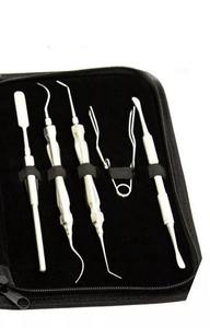 Juego de Instrumentos Quirúrgicos Dentales Profesionales Premium de 9 Piezas, Acero Inoxidable, Kit Completo con Estuche Negro, Certificado CE ISO - Product Image 3