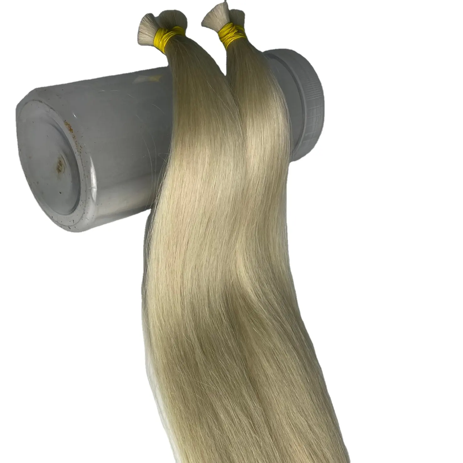 Debe tener 613 extensiones de cabello liso sin procesar de un solo donante con cabello a granel de alta calidad al por mayor para trenzar