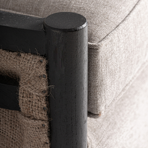 Sillón de Salón Interior de Teca Sólida de Lujo, con Cojín Acolchado, Cómodo y Elegante, Mueble Premium para Sala de Estar u Hotel - Product Image 6