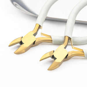 4.5-inch pink Needle Nose Round Nose Diagonal Pliers Three-piece Blister <b>case</b> Mini Jewelry Pliers <b>Tool</b> - Product Image 5