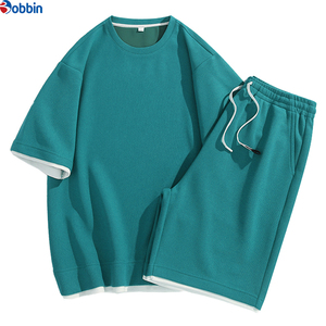 Conjunto de Camiseta de Manga Corta para Hombre, Personalizado, Verano, Tendencia, Cuello Redondo, Informal, Deportivo, con Estampado Personalizado - Product Image 6