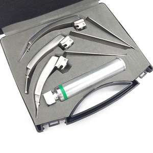 Ensemble combiné LED pour vétérinaires : Laryngoscope avec 3 lames Macintosh et 3 lames Miller, en acier, pour intubation endotrachéale par Endochoice Medical - Product Image 6