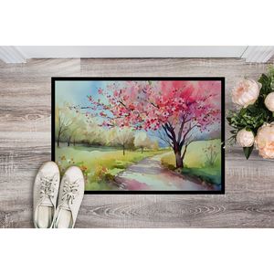 Pour Michigan Apple Blossoms Aquarelle Paillasson Antidérapant Intérieur/Extérieur Tapis D'entrée 24H X 36W Low Pile Lavable Tapis De Porte Avant - Product Image 2