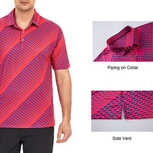 Chemise de golf décontractée unie de haute qualité pour hommes, avec logo personnalisé, poche, coupe classique, en polyester/coton, professionnelle, nouvelle collection, vente en gros - Product Image 6