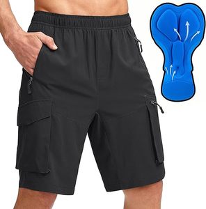 Men's <b>Navy</b> Quick Dry Cycling Shorts With Padded Seat Summer Outdoor Sport Wear mtb cycling shorts customize sizes - Product Image 5