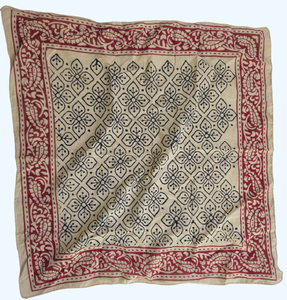 Bandana en coton imprimé à la main indien, foulards bohèmes, foulards floraux pour cheveux, accessoires légers d'été vintage, foulard pour femme - Product Image 5