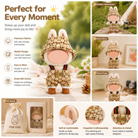 Vêtements de poupée portables, tenues pour figurines en boîte mystère, chemises et hauts, ensemble décontracté mignon, tissu de haute qualité, mode unisexe 5+
