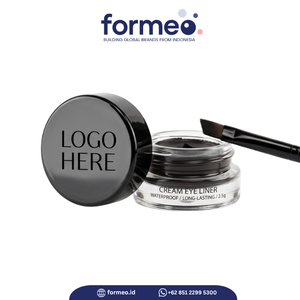 อายไลเนอร์เนื้อครีมแบบกำหนดเอง ติดทนนาน กันน้ำ สีดำ ละลายน้ำได้ ฮาลาล - Product Image 4