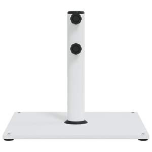 Accoudoirs réglables moyens avec base en acier blanc pour parasols et supports de terrasse - Product Image 4