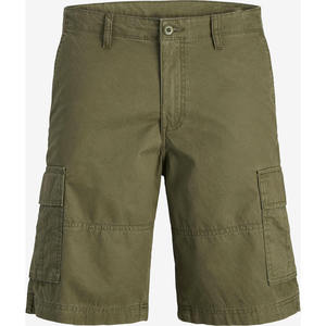 Men's 100% Cotton Summer Vintage Camo <b>Cargo</b> Overalls Eco-Friendly Quick Dry Breathable High Waist Washed Patchwork Shorts - Product Image 5