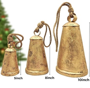 Trusted Manufacturer Original Metal Christmas Hanging Bell Ornament For Holiday Home Garden Party Decorative Hanging Accessory - Product Image 2