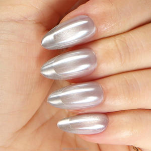 Glintnail French Gradient Magnetic Square ABS Press on Nails Gel Stick-On Reusable Medium Long Custom Logo Finger - Product Image 1