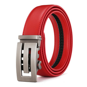 Custom Automatic Buckle No Hole Genuine Leather <b>Men</b> <b>Belt</b> - Product Image 1