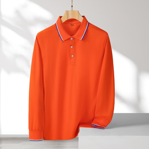 เสื้อยืดแขนยาวผู้ชายคุณภาพสูง ผลิตตามสั่ง สีและขนาดตามต้องการ ผ้าโพลีเอสเตอร์/คอตตอน ระบายอากาศได้ดี แบบถัก สวมใส่สบาย - Product Image 6