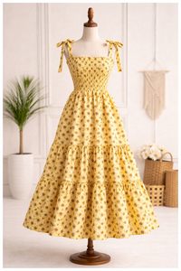 Tela de algodón premium de 60x60 cm con estampado a mano de Jaipur, diseño floral, textil indio hecho a mano para la fabricación de prendas personalizadas. - Product Image 4