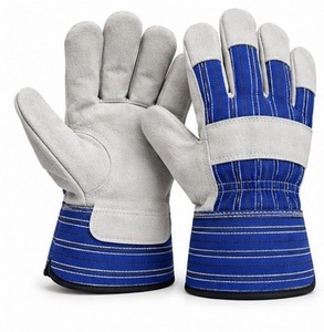 Gants de rigger canadiens en cuir lisse, durables, respirants, flexibles, antidérapants, résistants à la chaleur, avec manchette renforcée, personnalisables - Product Image 5