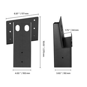 ขายึดสำหรับบังแดดกันแดดกลางแจ้งสำหรับกวาง ขนาด 3.6x3.6 เมตร รองรับโครงเหล็กขนาด 3.5x3.5/88.9x88.9 เมตร รับน้ำหนักได้ 2204 ปอนด์/1000 กิโลกรัม - Product Image 6