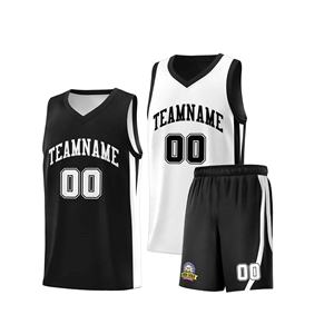 Maillots de basket-ball personnalisés double face, haute qualité, 100% polyester, vêtements de sport, uniformes d'équipe, impression par sublimation professionnelle - Product Image 1