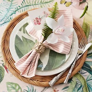 Plato de Lujo de Ratán Tejido a Mano, Apto para Lavavajillas, Ecológico, Diseño Moderno para Comidas Elegantes y Decoración de Bodas - Product Image 5