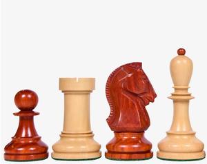 <b>Vintage</b> 1915-1925 Nimzovich Staunton Chess Set Ebony And Boxwood Pieces 3.75 King with King Side Stamping At Best Price - Product Image 5