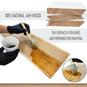 ชั้นวางของติดผนังไม้แกะสลักลายศิลป์ ชุด 2 ชิ้น สไตล์เรียบง่าย สำหรับห้องนั่งเล่น ห้องครัว สไตล์บ้านไร่ - Product Image 4