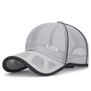 Gorra de béisbol de verano para hombre y mujer, estilo duckbill, ligera, de malla transpirable, impermeable, 100% algodón, con borde completo a cuadros. - Product Image 5