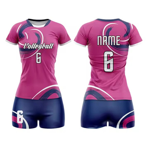 Tenue de sport en polyester respirant sur mesure, uniforme de volley-ball, best-seller, uniformes de sport unisexes pour adultes à bas prix - Product Image 4