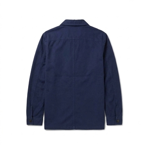 100% Cotton Wax Cotton Canvas Plaid Winter Jacket High Quality Men's Casual Breathable Quick Dry Polyester Wadding Front Logo - Product Image 3