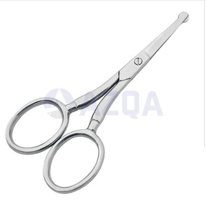 Tijeras de belleza para uñas de acero inoxidable con revestimiento de titanio múltiple, con punta recta en forma de flecha para cortar cejas y recortar cutículas. - Product Image 6