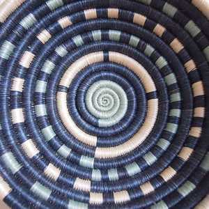 Handwoven Round Decorative Basket Tray Natural Woven <b>Wall</b> Plate Boho <b>Table</b> Centerpiece Wicker - Product Image 4