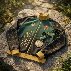 T-shirt de course personnalisé pour le sport, matière 95% coton 5% élasthanne, vente en gros, fabrication au Vietnam - Product Image 2