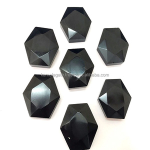 Vente en gros Agate noire étoile tétraèdre cristal semi-précieux pierre précieuse pour la décoration de la maison guérison et amour style artisanat - Product Image 1