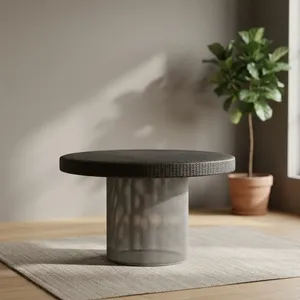 Mesa de Centro Minimalista de Madera con Superficie de Madera Hecha a Mano, Fácil de Limpiar, Muebles Modernos para Sala de Estar - Product Image 6