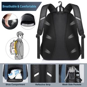 Baseball Equipment Backpack Internal <b>Frame</b> Sports Bag Waterproof Bat Pack Shoe Compartment Custom Logo for Training Travel - Product Image 4