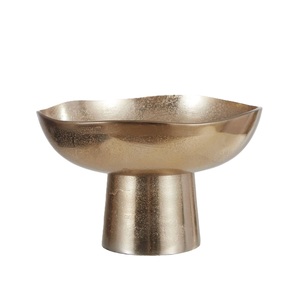Cubo de Hielo Metálico Dorado con Forma de Barco, Diseño de Pedestal, Tazón para Servir Bebidas, Decoración para Fiestas, Enfriador de Vino - Product Image 1