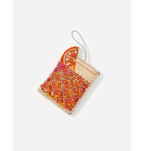 Llavero Elegante con Bordado de Cuentas, Diseño Art Deco Personalizado, Hecho a Mano, de Alta Calidad - Product Image 3