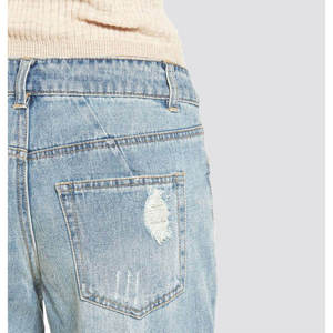 Nouveau Jean Femme Hiver 2025 Tendance Coupe Droite Slim Vintage Respirant Taille Haute Fermeture Éclair 100% Coton Logo Personnalisé - Product Image 4