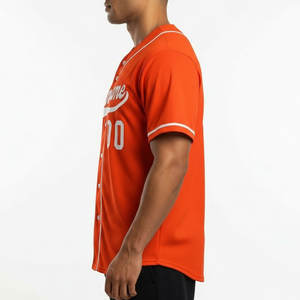 Camiseta Deportiva Personalizada de Béisbol, Uniforme de Equipo con Botones y Logotipo, Fabricante de Marca Privada - Product Image 3