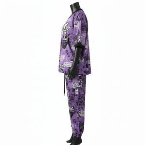 Women Premium GSM <b>Mesh</b> Fabric Jersey Pant <b>Set</b> Purple Graphic Sublimation Custom Logo Outfit <b>Mesh</b> Jersey and pant Women's <b>Sets</b> - Product Image 3