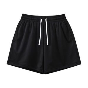 Custom Logo Men's <b>Mesh</b> Shorts Summer Polyester Solid Color Sports Casual Quick Dry Breathable Eco-Friendly Mid Elastic Canvas - Product Image 5