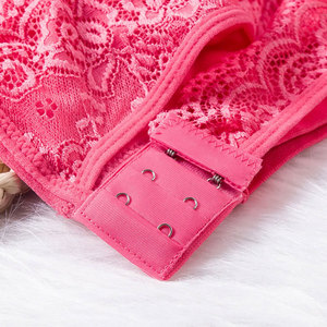 Soutien-gorge de sport en dentelle pour femmes grandes tailles, avec boucle latérale réglable, sans armatures, confortable - Product Image 3