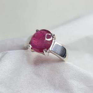 Natural <b>Ruby</b> Silver Handmade Ring 925 Sterling Silver Gemstone Jewelry Elegant Luxury Gift For Women And Men - Product Image 2