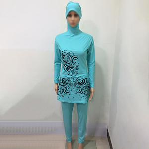 Traje de Baño Islámico Modesto para Mujer, Cobertura Completa con Hiyab, OEM Disponible, Venta al por Mayor, Ropa Islámica Burkini para Mujeres Musulmanas - Product Image 1