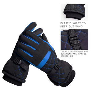 Gants de ski d'hiver en cuir, rechargeables, imperméables, coupe-vent, antidérapants, chauffants pour le snowboard et la randonnée - Product Image 5